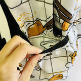 Sanrio Gudetama White Backpack Rucksack Schoolbags Travel Lazy Egg Food - Tophatter Daily Deals