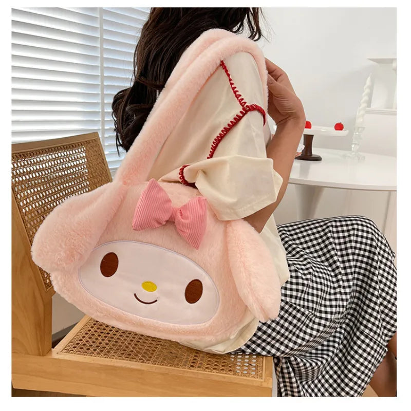 Sanrio Plush Cinnamoroll My Melody Kuromi Tote Shoulder Bag Anime - Tophatter Daily Deals