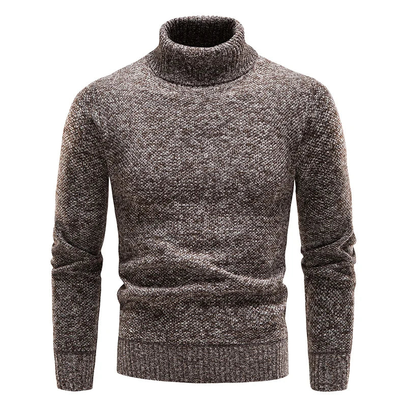 Men's Fleece Turtleneck Pullover Sweater Slim Fit Apparel & Accessories > Clothing > Clothing Tops > Sweaters - Tophatter Daily Deals