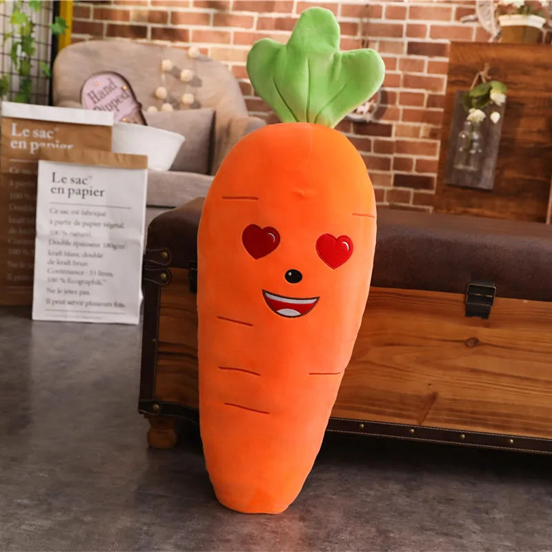 Cartoon Carrot Plant Vegetable Plush Stuffed Soft Toy Huge Food - Tophatter Daily Deals