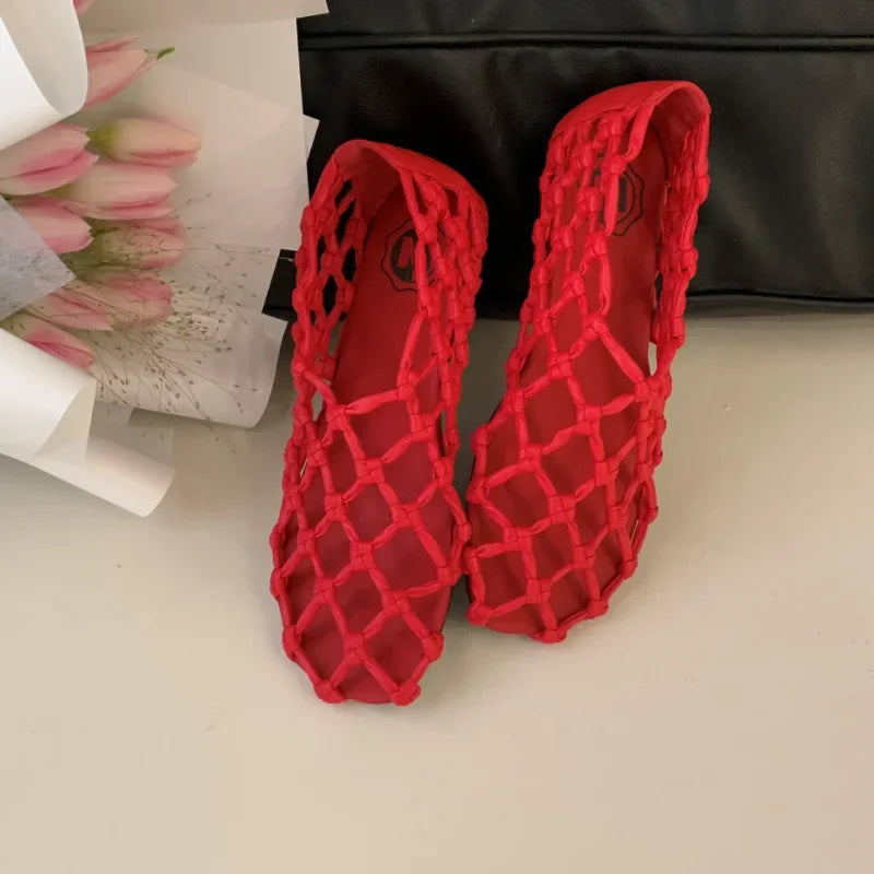 Breathable Women’s Ballet Flats - Mesh Weave, Summer - Tophatter Daily Deals