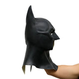 Black Batman Mask for Adults, High-Quality Latex Cowl for Halloween Cosplay and Costume Parties Costumes & Accessories - Tophatter Daily Deals