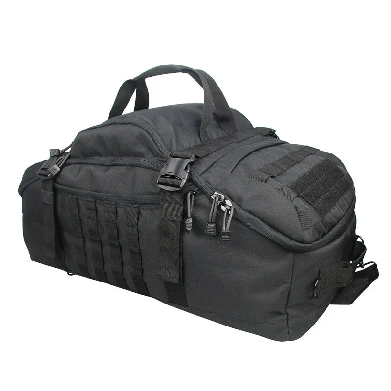 Tactical Molle Sport Travel Duffel Bag Black Duffel Bags - Tophatter Daily Deals