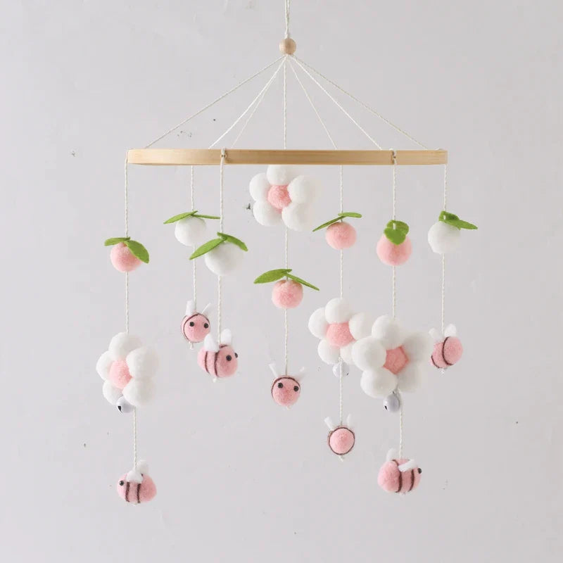 Baby Crib Mobile Wooden Musical Newborn Sensory Toys - Tophatter Daily Deals