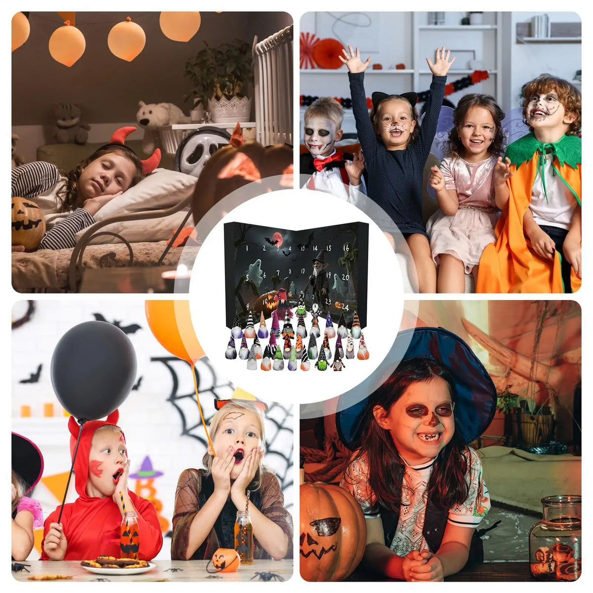 Gnome Countdown Calendar 24 Day Halloween Decor 2025 - Tophatter Daily Deals