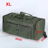 Waterproof Canvas Duffel Bag Travel Sports Green Duffel Bags - Tophatter Daily Deals