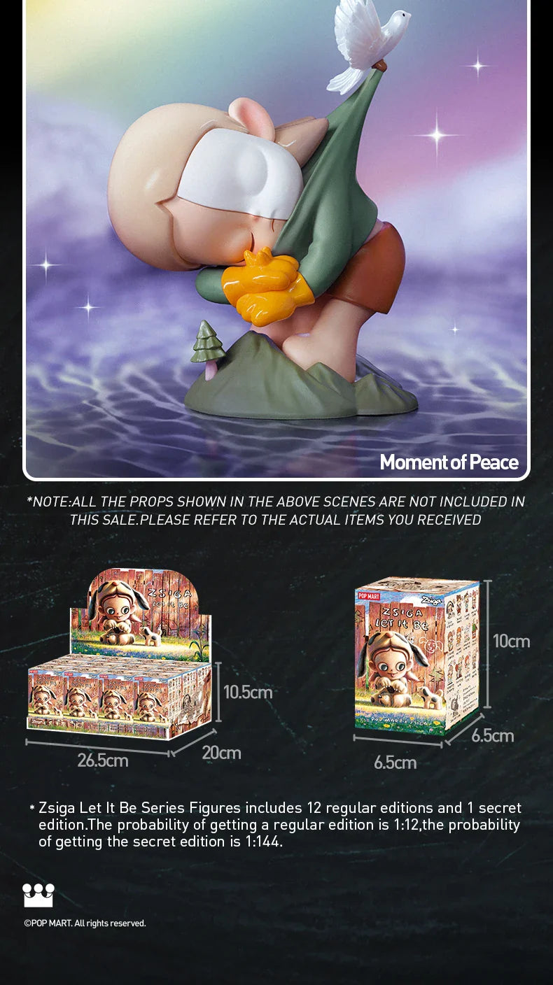 Genuine Pop Mart Zsiga Let It Be Series Blind Box Figure Animals - Tophatter Daily Deals