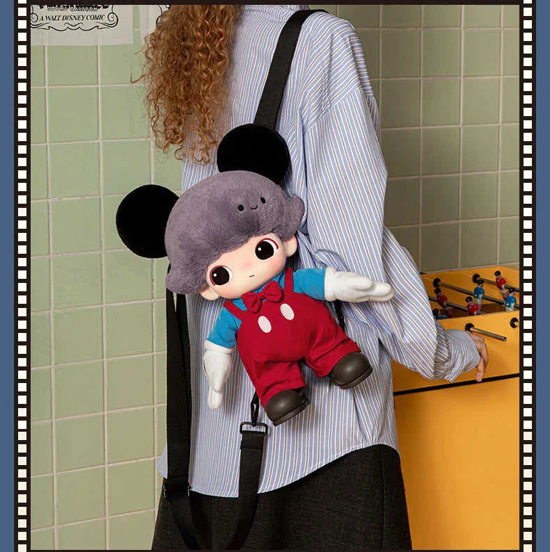 Genuine Pop Mart Dimoo World × Disney Series - Mickey Vinyl Plush Bag Animals - Tophatter Daily Deals