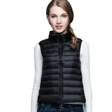 Lightweight Women's Sleeveless Vest - Quilted Nylon, Warm - Tophatter Daily Deals