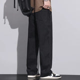 Stretchy Men Wide Leg Jeans - Drawstring Waist, Denim - Tophatter Daily Deals