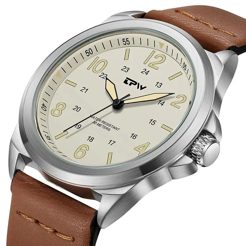 Rugged Field Watch 42mm Fabric Strap Military Analog 30M - Tophatter Daily Deals