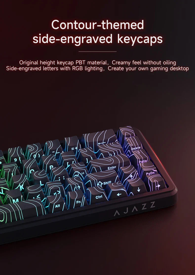 Mechanical Keyboard Sixty Mini Wireless ARGB Magnetic Hall - Tophatter Daily Deals