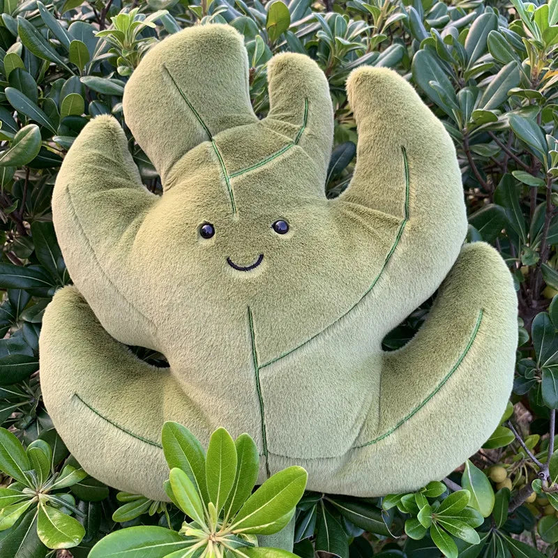 Gingko Maple Leaf Green Autumn Plush Toy Flowers - Tophatter Daily Deals