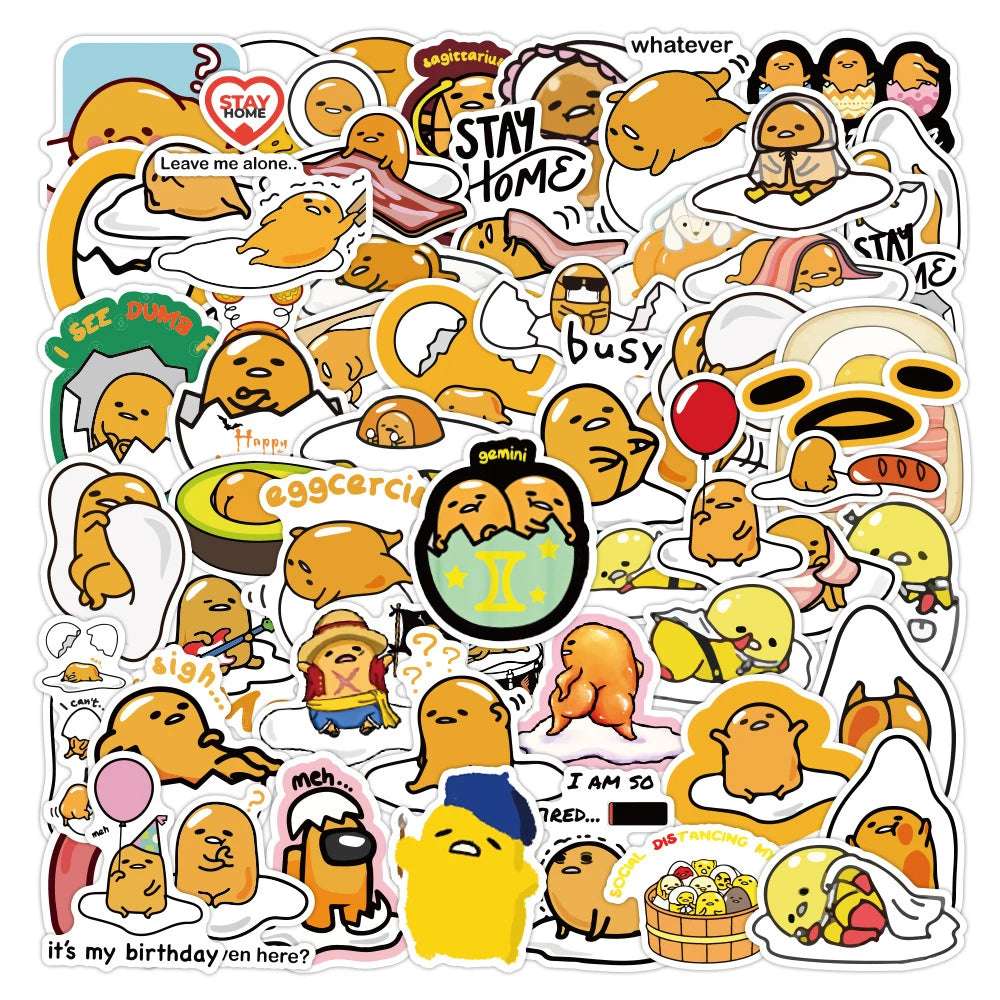 Sanrio Gudetama Lazy Egg Stickers Decoration Decals Food - Tophatter Daily Deals
