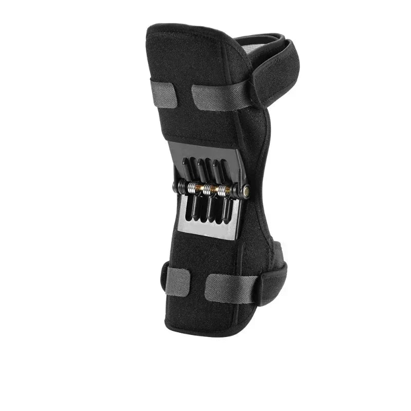 Spring-Loaded Knee Booster Support Pad Black Fitness - Tophatter Daily Deals