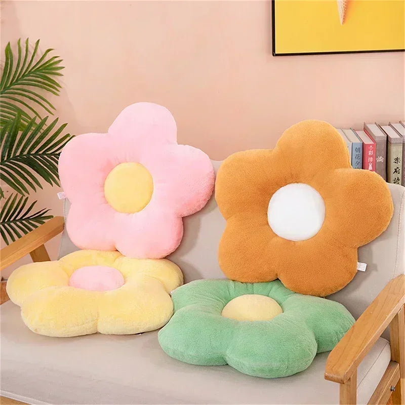 Fresh Colorful Pastel Flower Plush Toy Cushion Flowers - Tophatter Daily Deals