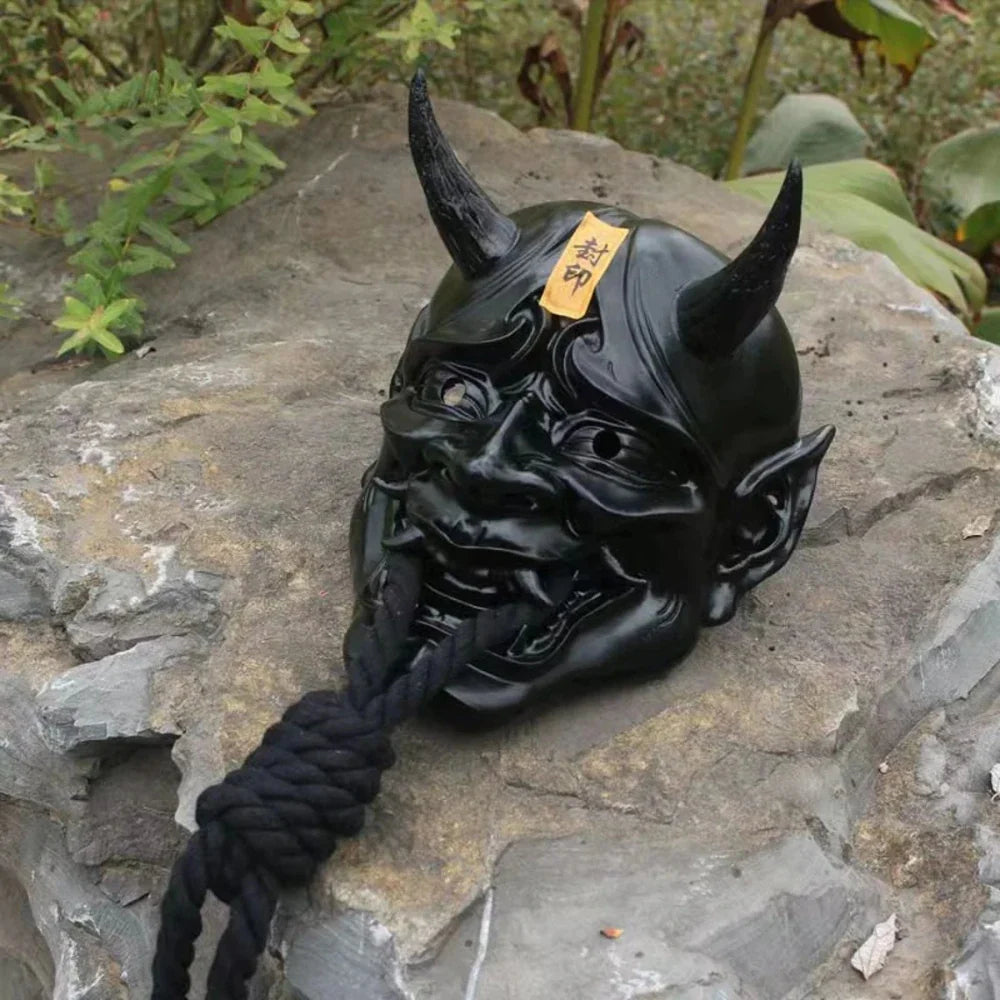 Horror Hannya Mask Resin Demon Cosplay Halloween 2025 - Tophatter Daily Deals