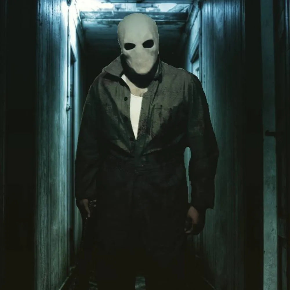 Slenderman Mask Latex Faceless Horror Halloween Costume - Tophatter Daily Deals