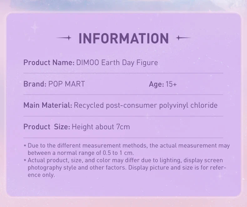 Genuine Pop Mart Dimoo Earth Day Figure Mythical - Tophatter Daily Deals