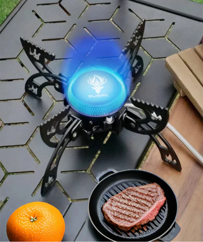 Folding 3800W UFO Camping Stove Black Camp Cooking - Tophatter Daily Deals