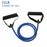 Workout Resistance Bands With Handles 25LB Fitness & Exercise - Tophatter Daily Deals