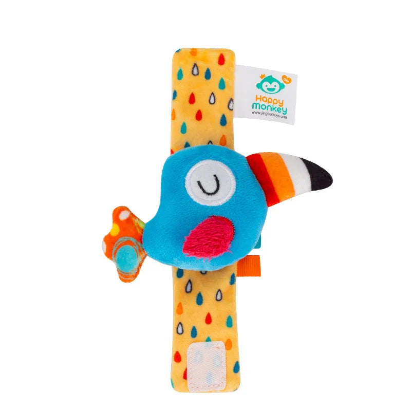 Baby Wrist Rattle Set Newborn Sensory Toys Soothing Gift Bird - Tophatter Daily Deals