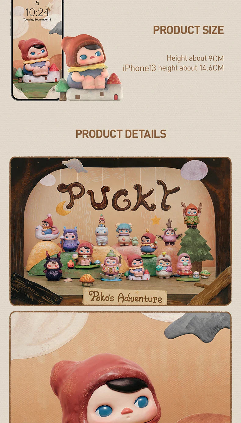 Genuine Pop Mart Pucky Poko's Adventure Series Figures Blind Box Animals - Tophatter Daily Deals