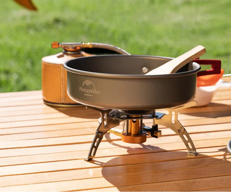 Camping Gas Stove with Electronic Ignition Silver Camp Cooking - Tophatter Daily Deals