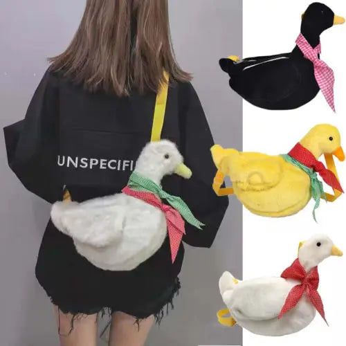 Duck Plush Purse Goose Crossbody Shoulder Messenger Bag Animals - Tophatter Daily Deals