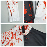 Clown Costume Bloody Jumpsuit Halloween 2025 Scary Party - Tophatter Daily Deals