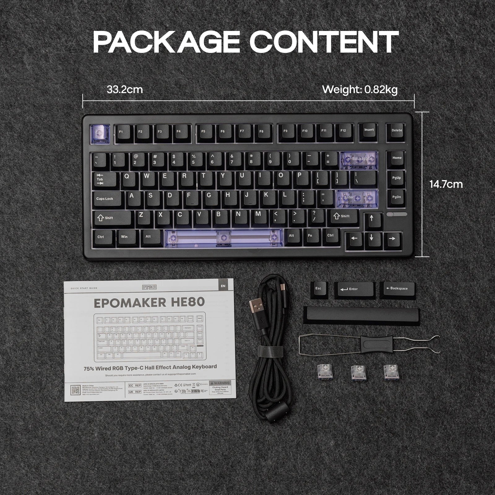 Mechanical Keyboard 75 Percent Hot Swap Gasket Mount Wired - Tophatter Daily Deals