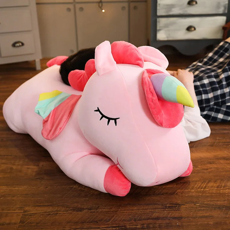 Angel Wings Unicorn Multicoloured Plush Toy Mythical - Tophatter Daily Deals