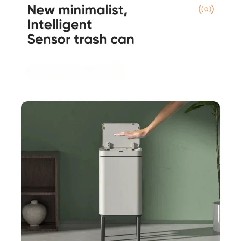 Smart Sensor Trash Can 20L Stainless Steel Waste Bin - Tophatter Daily Deals