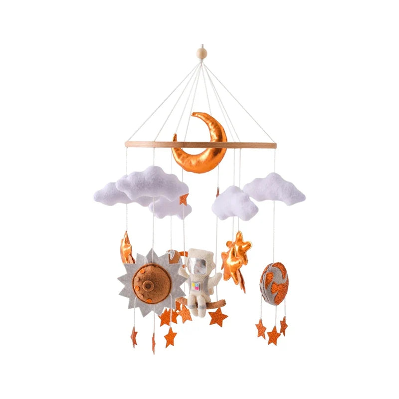 Hot Air Balloon Crib Mobile Newborn Sensory Toys Soothing Astronauts - Tophatter Daily Deals