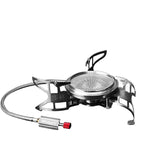 3800W Windproof Camping Gas Stove Silver Camp Cooking - Tophatter Daily Deals