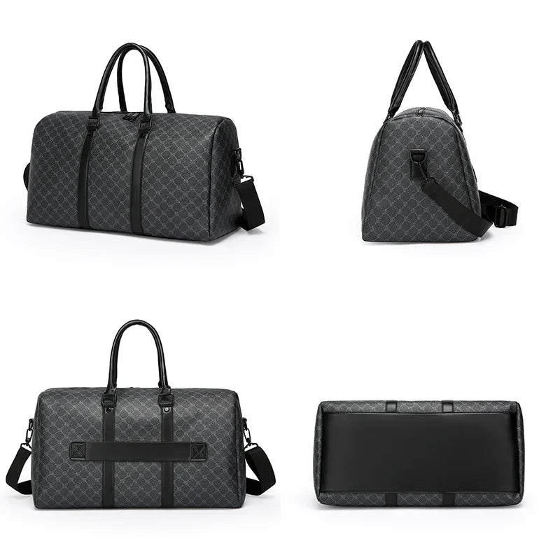 Mens Travel Bag Large PU Business Luggage Luggage & Bags > Duffel Bags - Tophatter Daily Deals