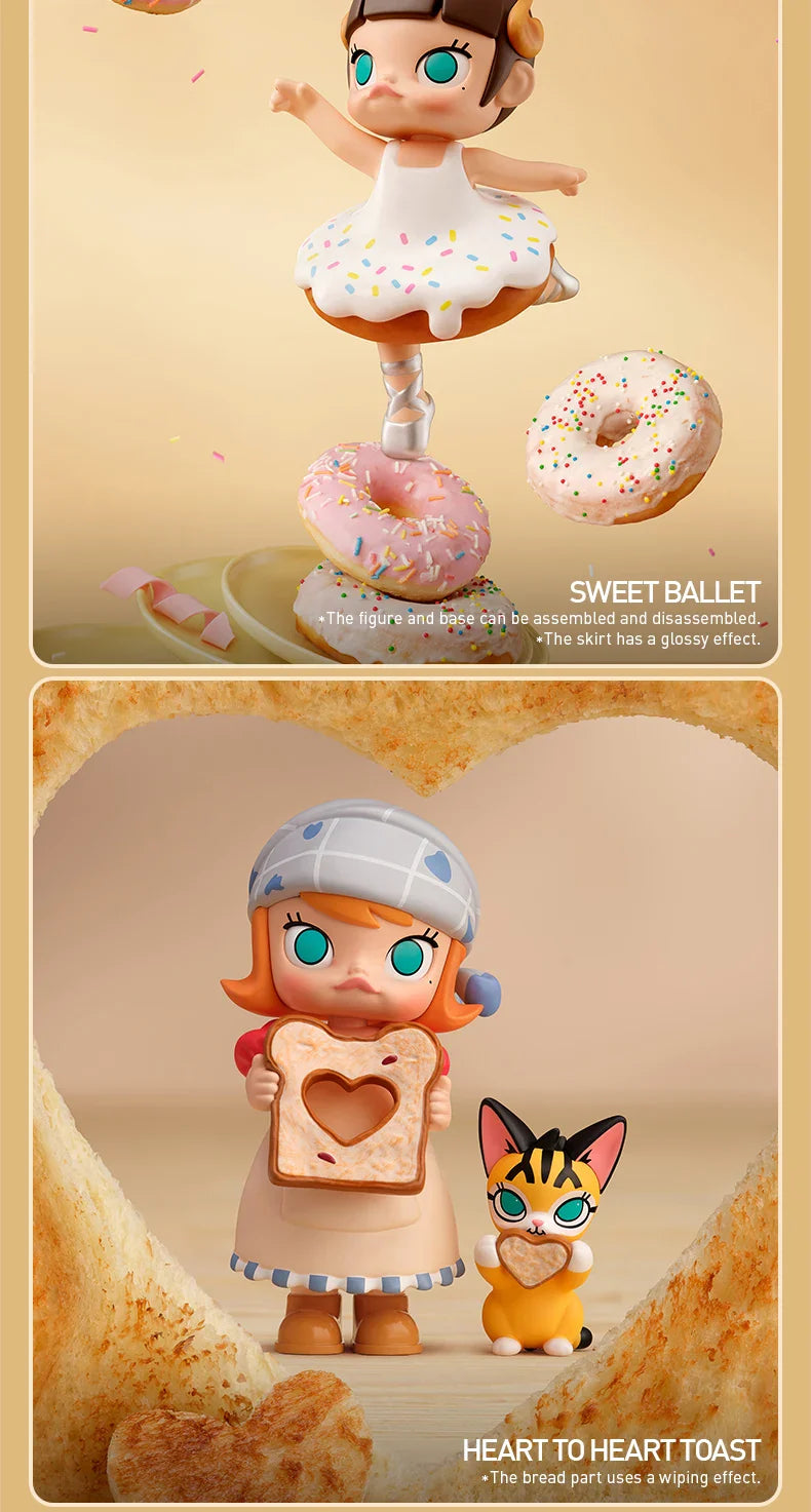 Genuine Pop Mart Molly Carb-Lover Series Figures Blind Box Food - Tophatter Daily Deals