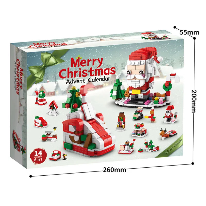 Christmas Building Blocks Advent Calendar DIY Kit Kids - Tophatter Daily Deals