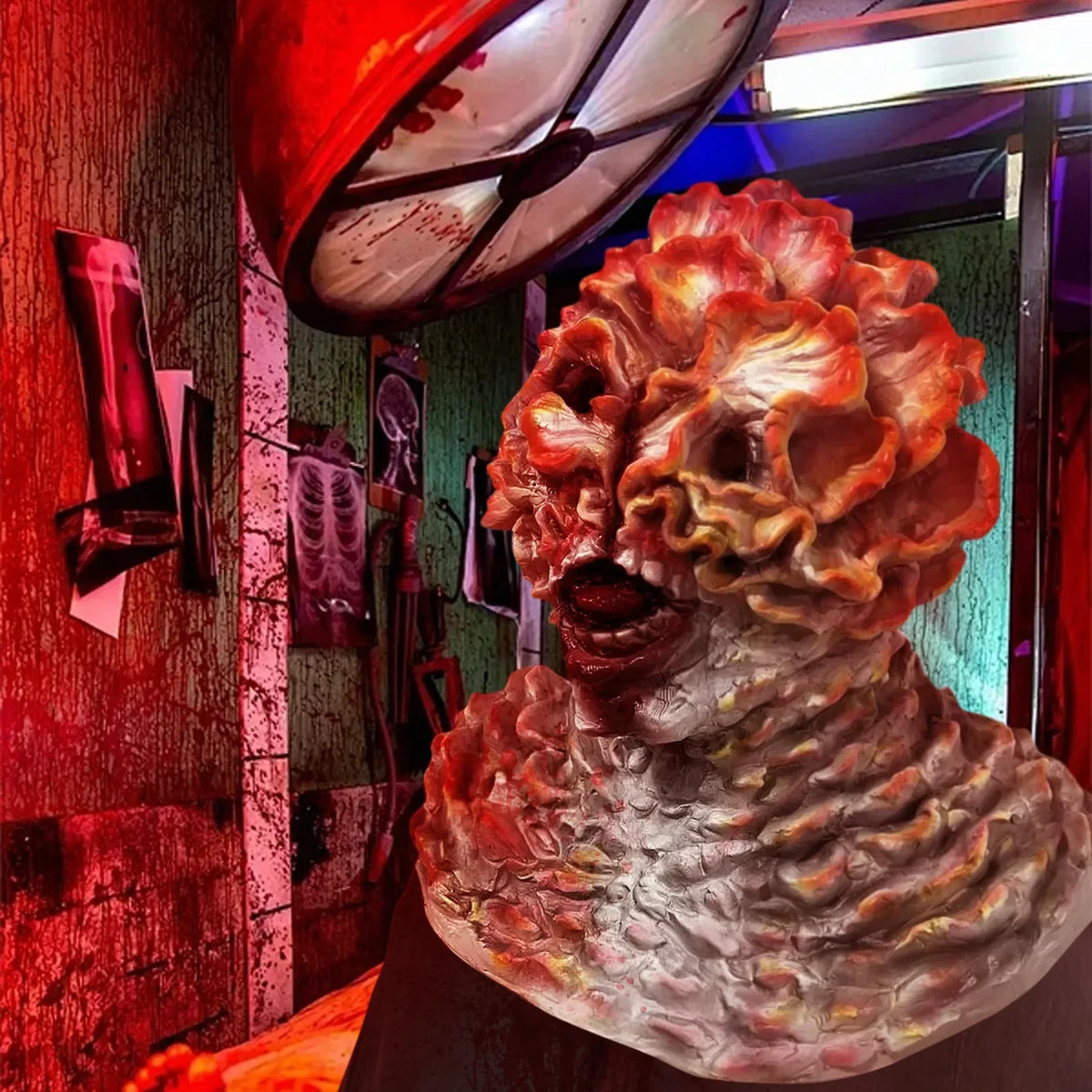 Halloween Mask Latex Clicker Cosplay Full Face Monster 2025 - Tophatter Daily Deals