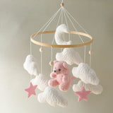 Baby Crib Mobile Wooden Musical Newborn Sensory Toys - Tophatter Daily Deals