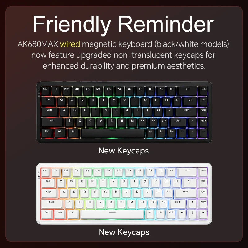 Mechanical Keyboard Sixty Mini Wireless ARGB Magnetic Hall - Tophatter Daily Deals