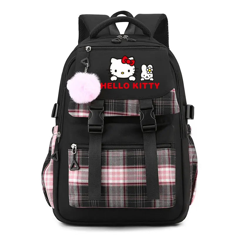 Hello Kitty Backpack Rucksack Bag Black Anime - Tophatter Daily Deals