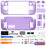 Steam Deck OLED Replacement Housing Kit Clear Shell Clear Atomic Purple - Tophatter Daily Deals