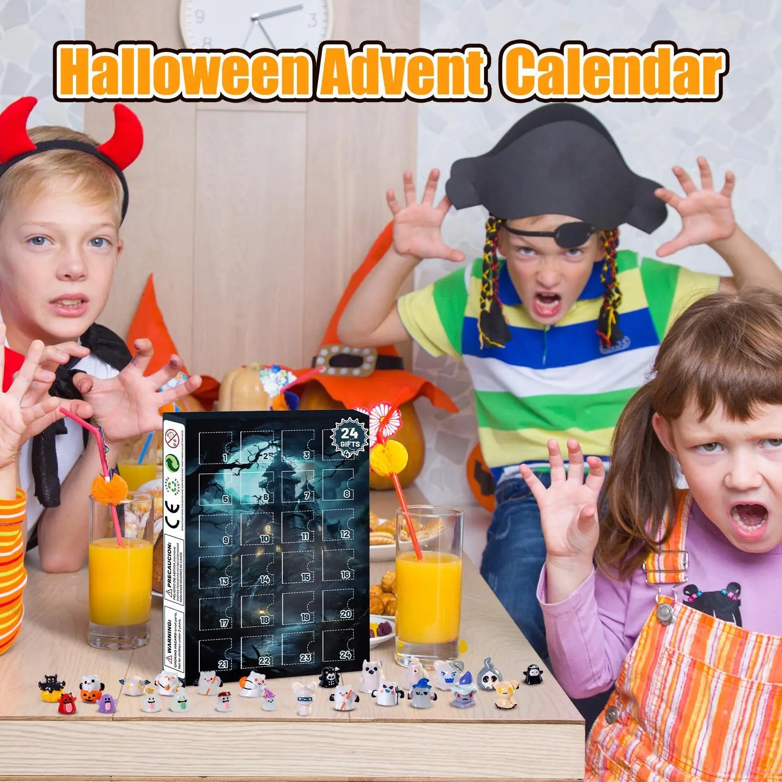 Halloween Advent Calendar 24 Days Tabletop Decor Collectible - Tophatter Daily Deals