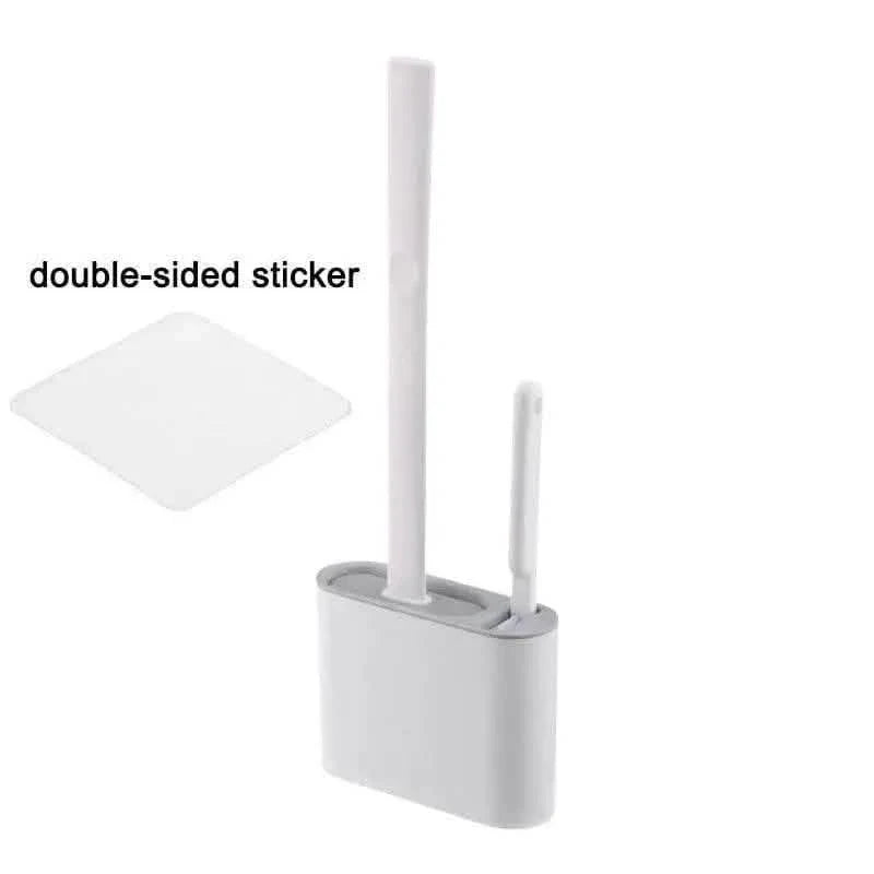Wall Hanging Toilet Brush With Holder style1 grey Bath - Tophatter Daily Deals