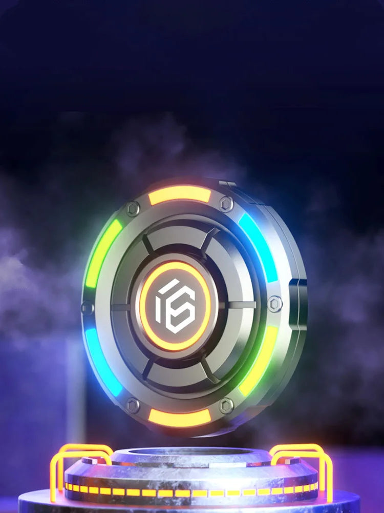 EDC Fidget Spinner Metal Luminous Push Card Coin Stress Toy - Tophatter Daily Deals