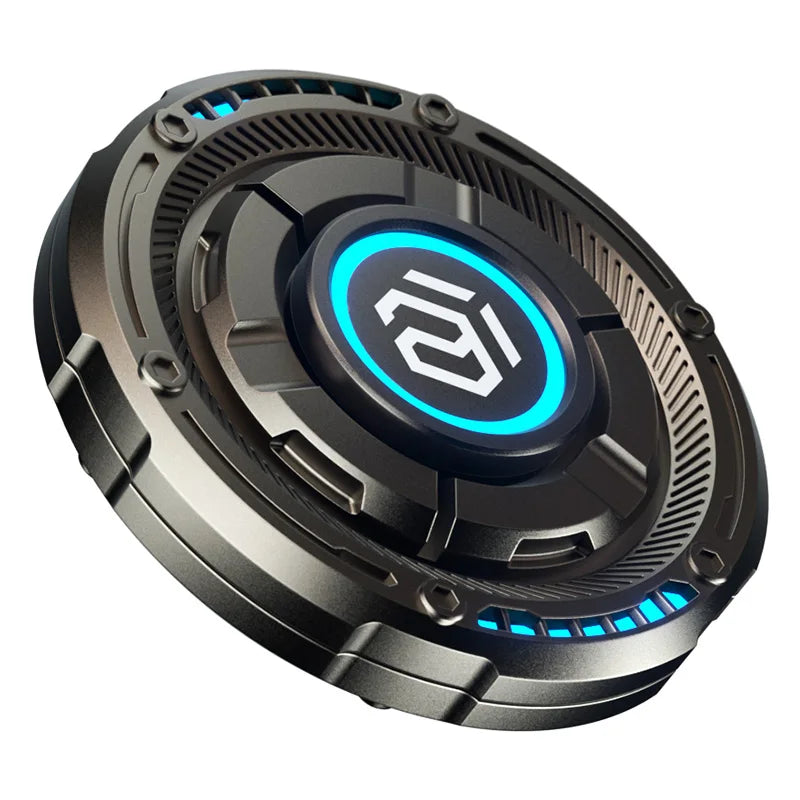 EDC Fidget Spinner Metal Luminous Push Card Coin Stress Toy - Tophatter Daily Deals