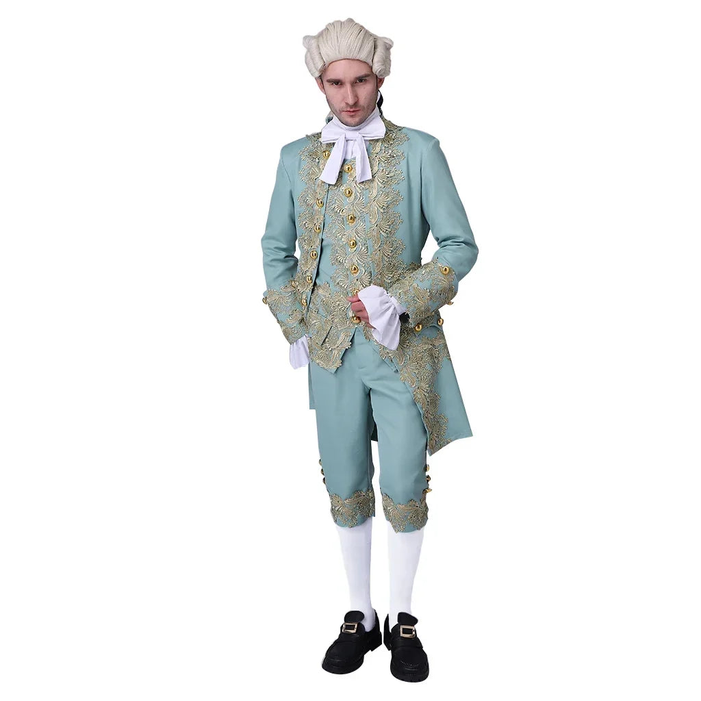 Victorian Regency Tailcoat Costume Set Halloween 2025 Green - Tophatter Daily Deals