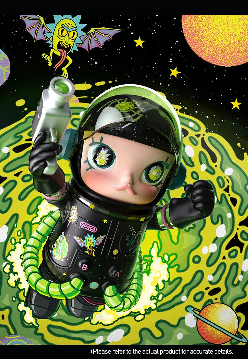 Genuine Pop Mart Mega Space Molly 400% Rick and Morty Limited Edition Figure Outer Space - Tophatter Daily Deals