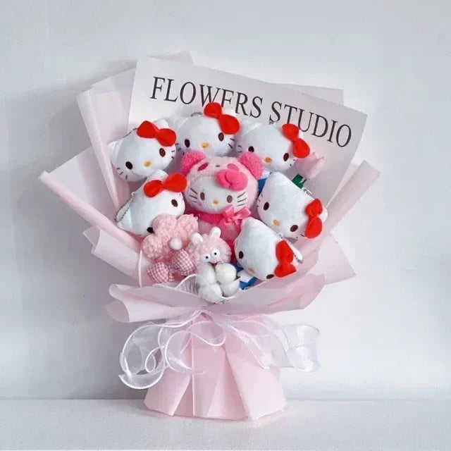 Sanrio Gift Plush Flower Bouquet Hello Kitty (x7) Anime - Tophatter Daily Deals